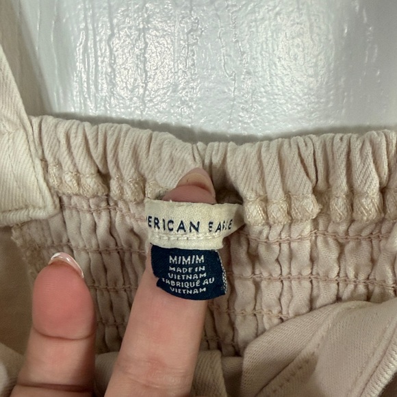 American Eagle Denim Button-Up Crop Top - Picture 2 of 4